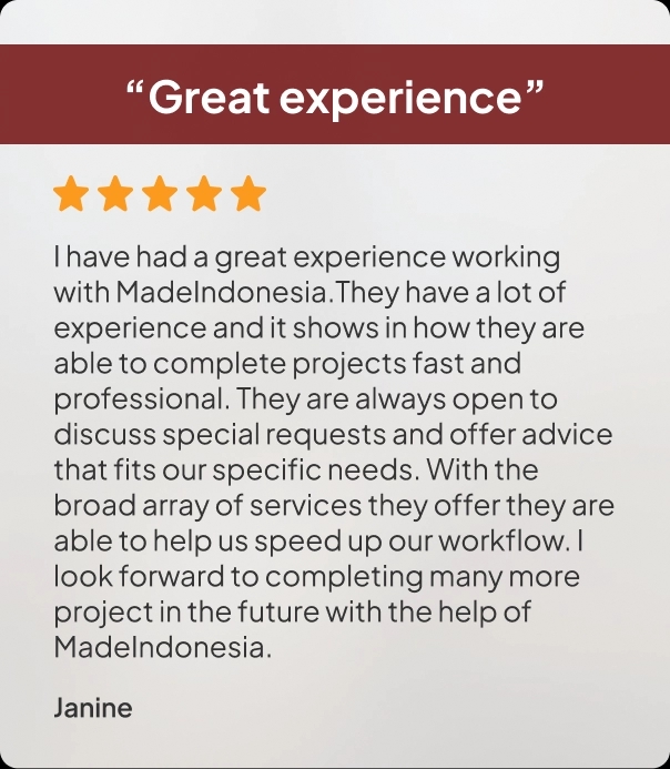 Reviews mockup
